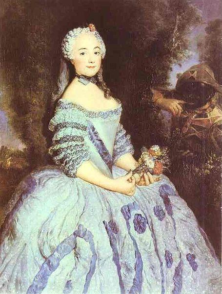 antoine pesne Portrait of the Actress Babette Cochois oil painting image